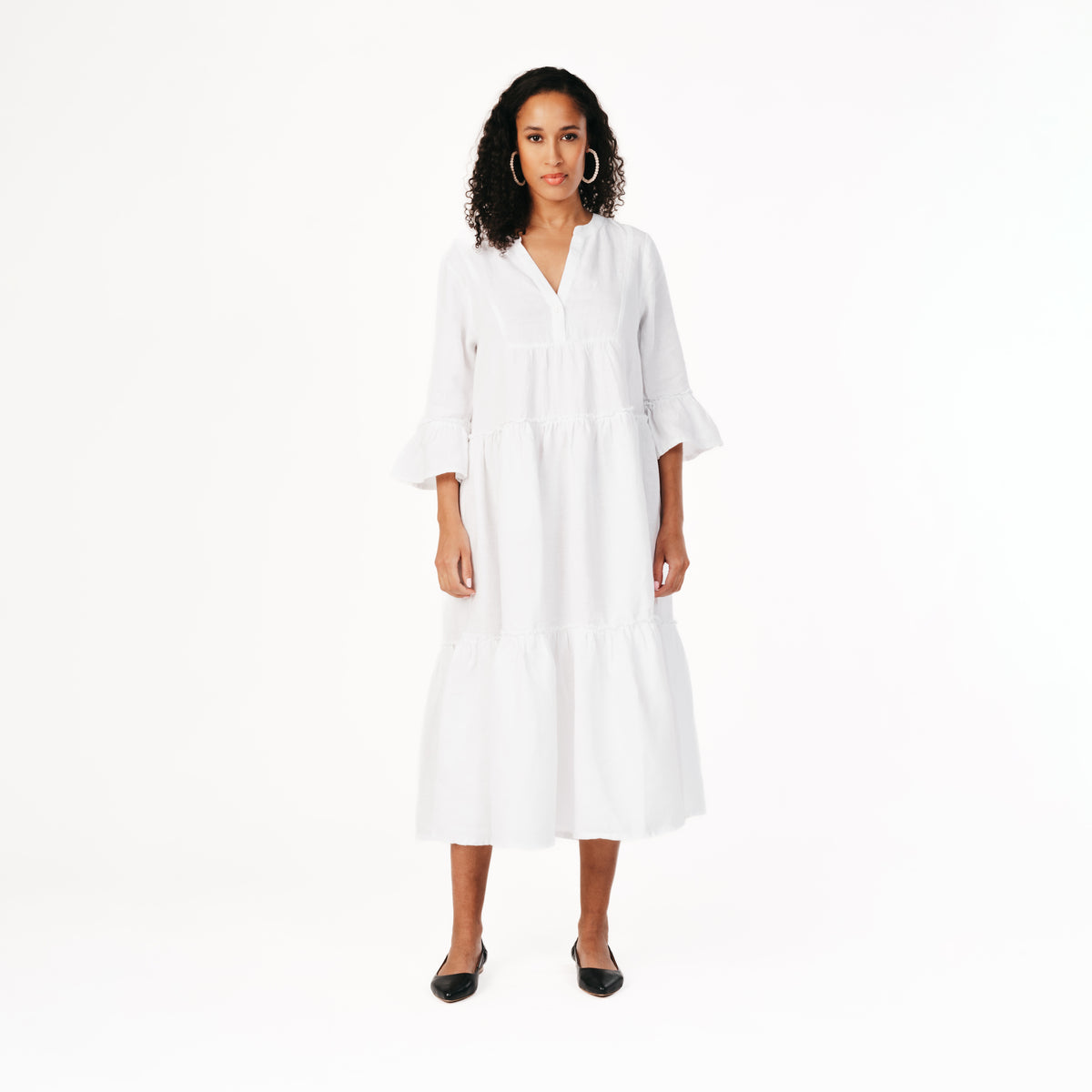 Noora dress, linen, white