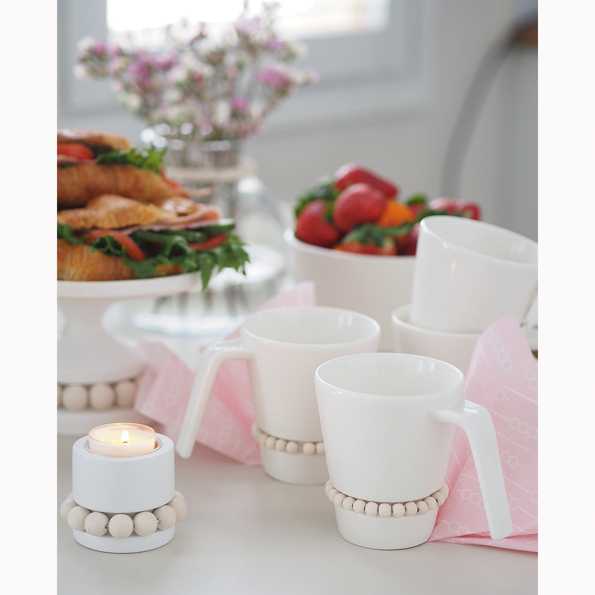 Nuppu mug white, 3 dl