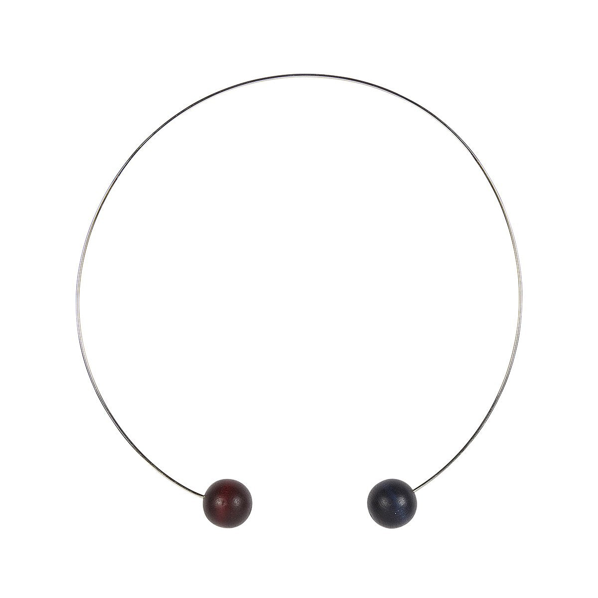 Planeetat necklace, blue and violet