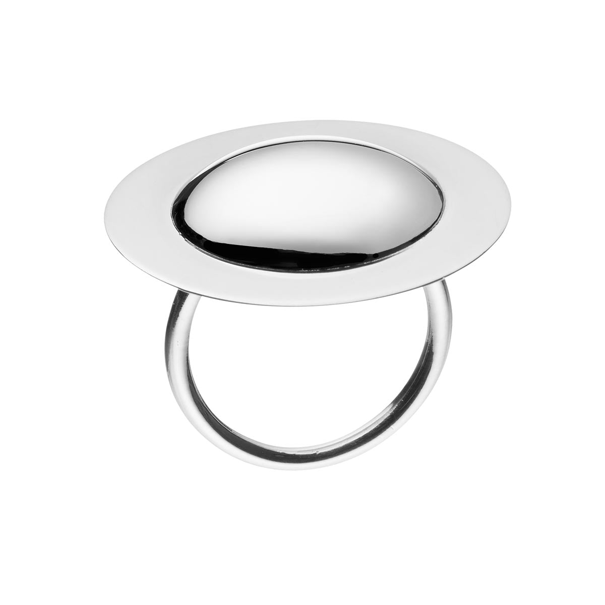 Kokonainen ring, silver