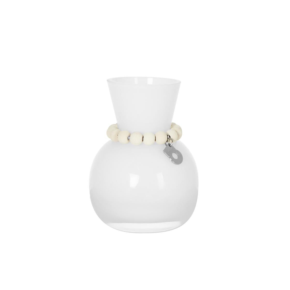 Kupla glass vase, white, 7 cm