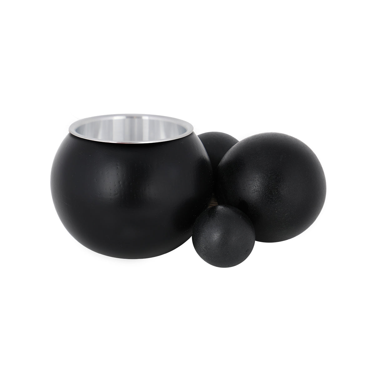 Kupla candle holder, black