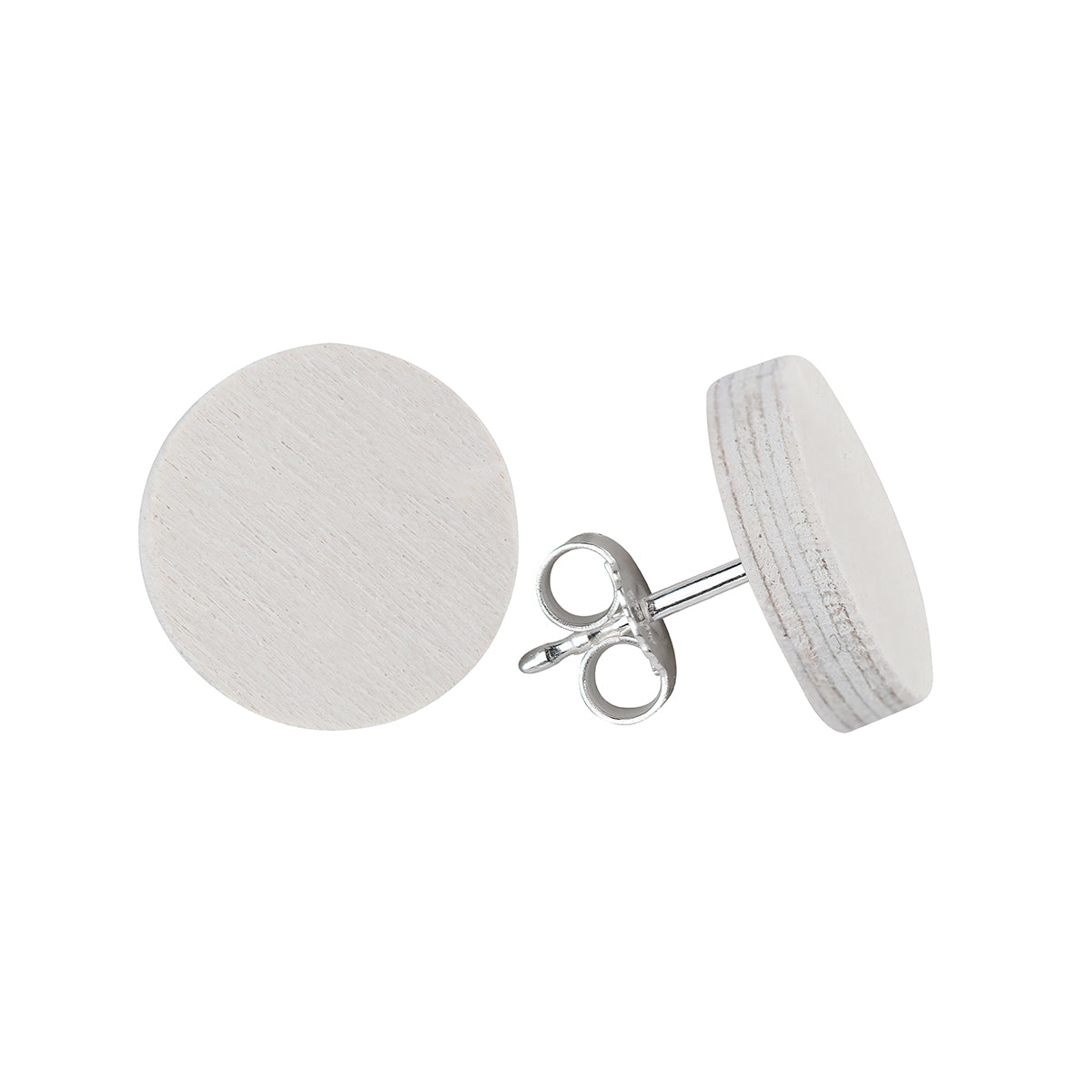 Nektariini earrings, white