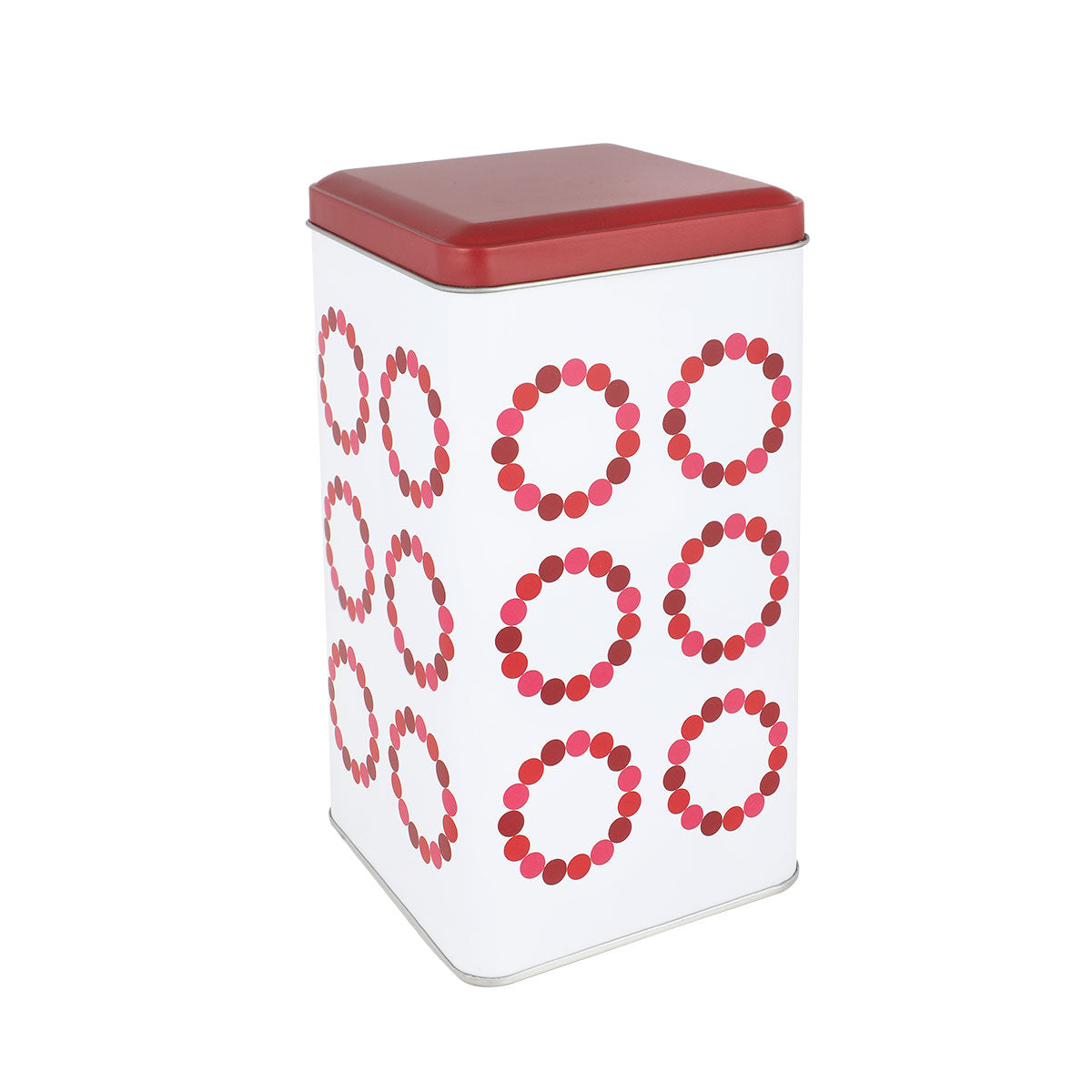 Nuppu coffee tin, red