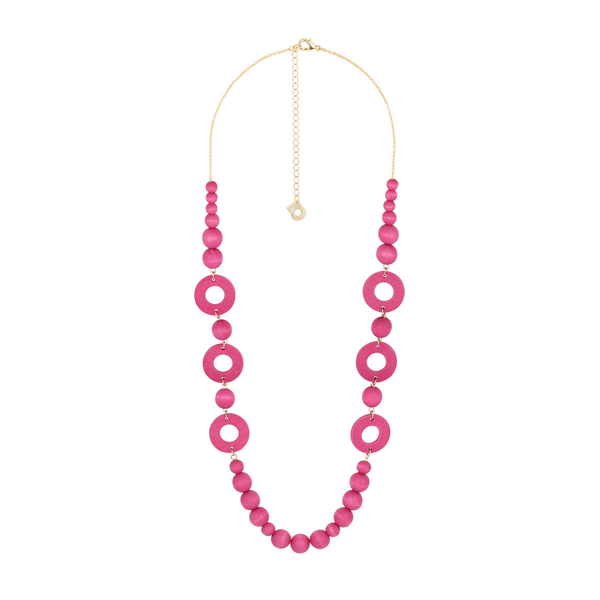 Pink wooden clearance necklace paparazzi