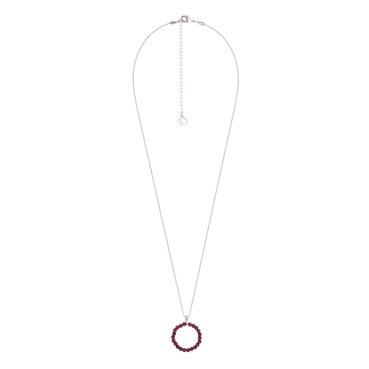 Sofia pendant, raspberry violet