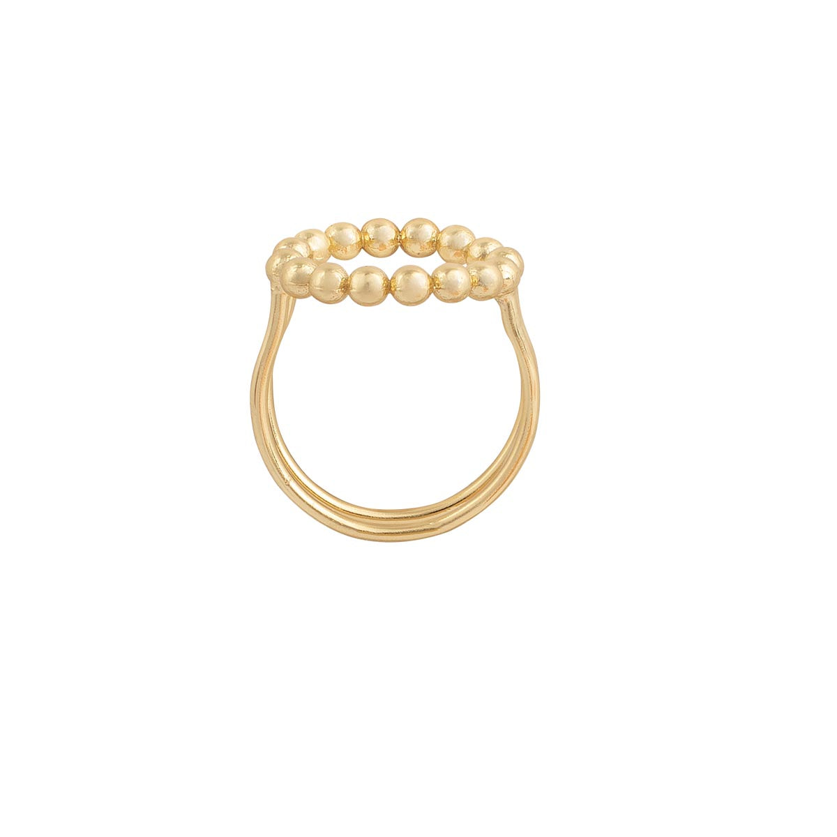 Yllätys ring, bead circle, gold-plated silver