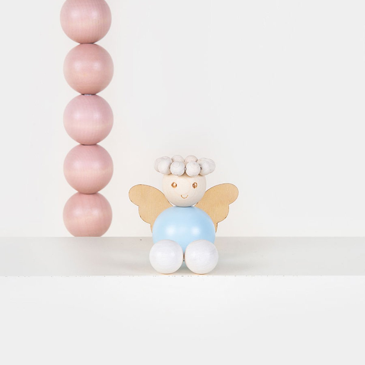 Omaenkeli table decoration, pale blue