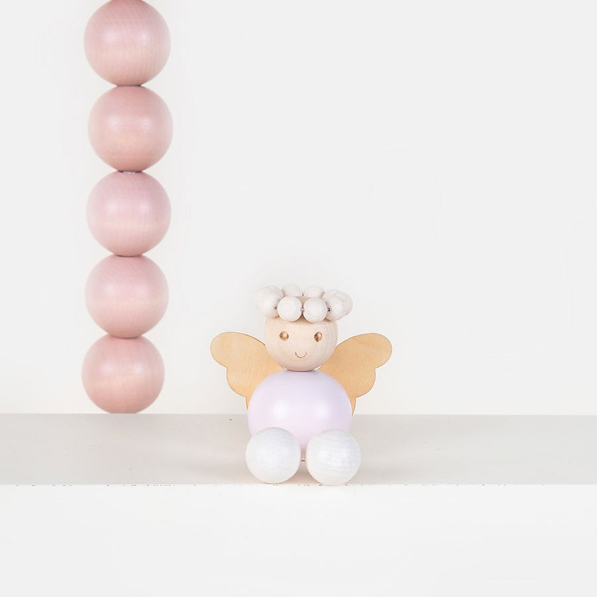 Omaenkeli table decoration, pink