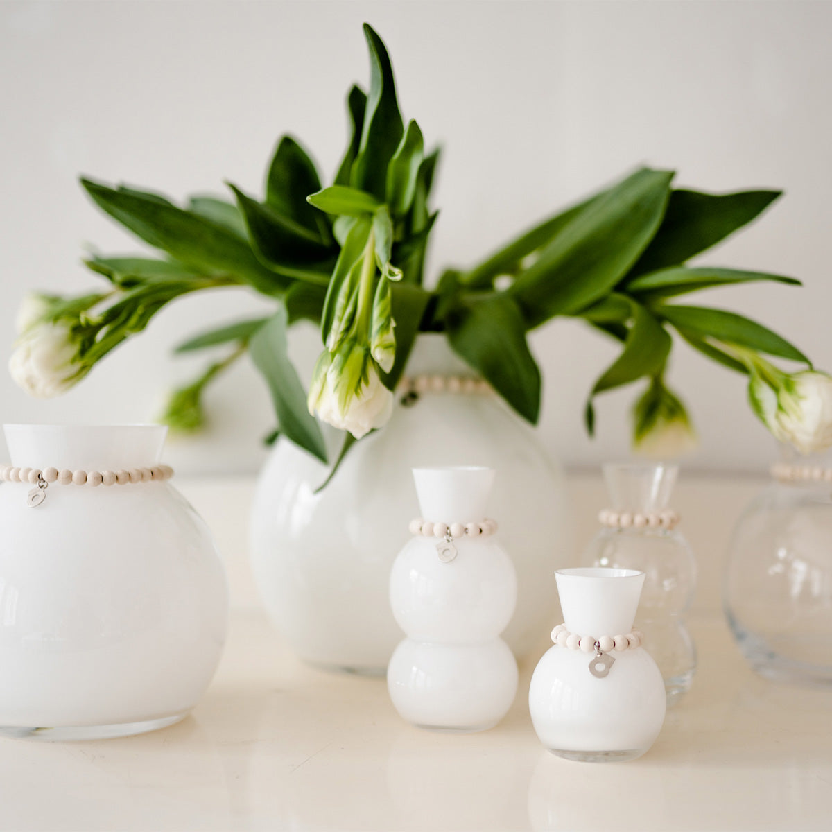 Kupla vase, white, 7 cm