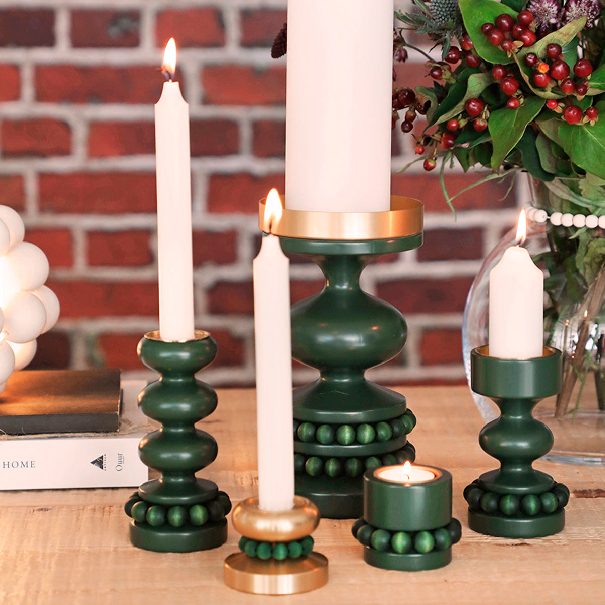 Miniprinssi candleholder, gold