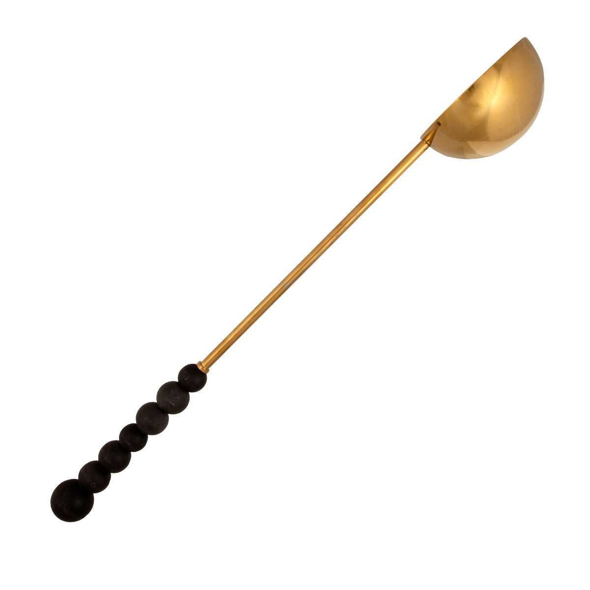 Nuppu sauna ladle, gold and black