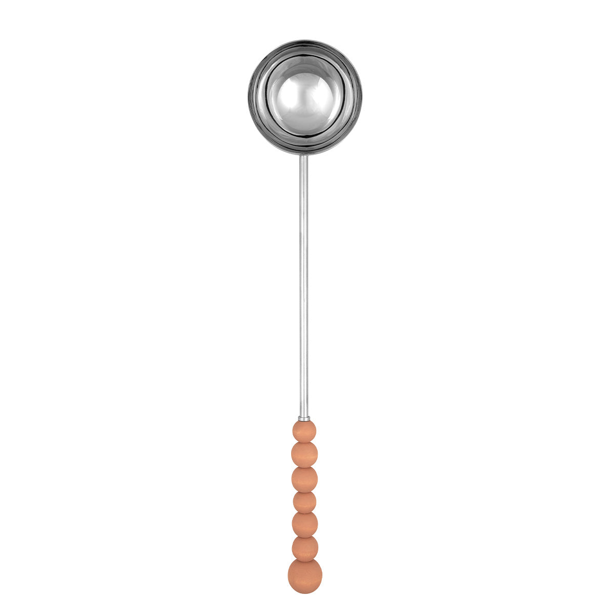 Nuppu sauna ladle, silver and pink