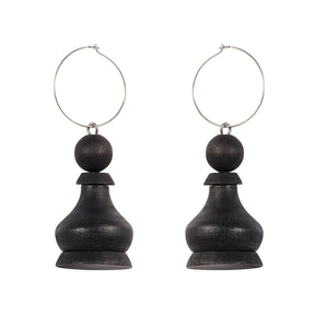 Sotilas earrings, black