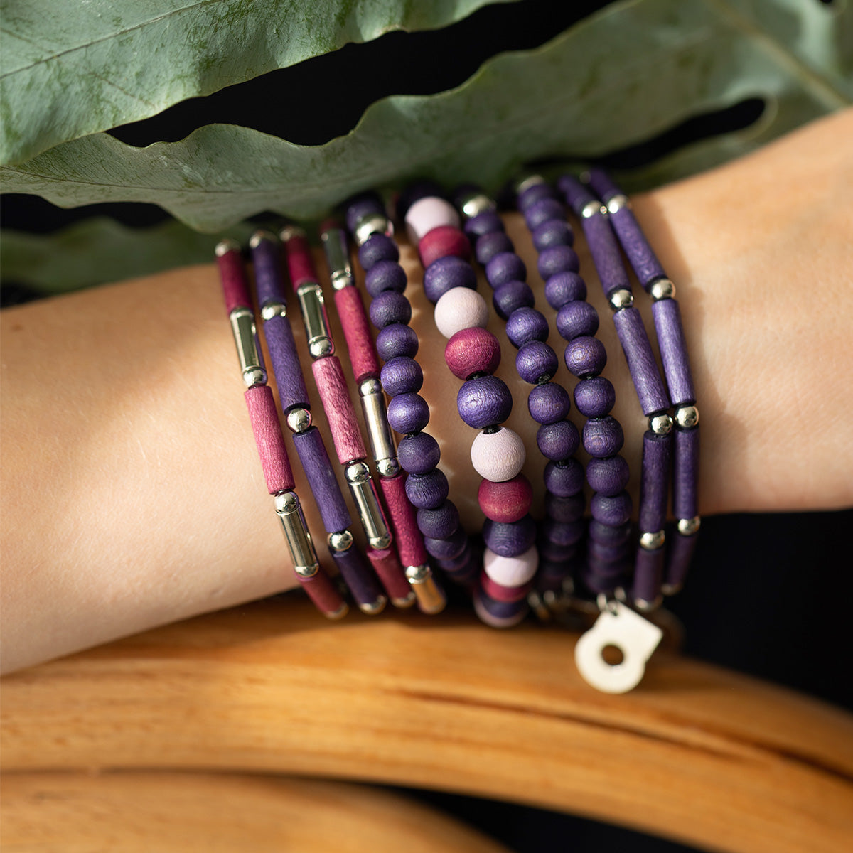 Vieno bracelet, purple