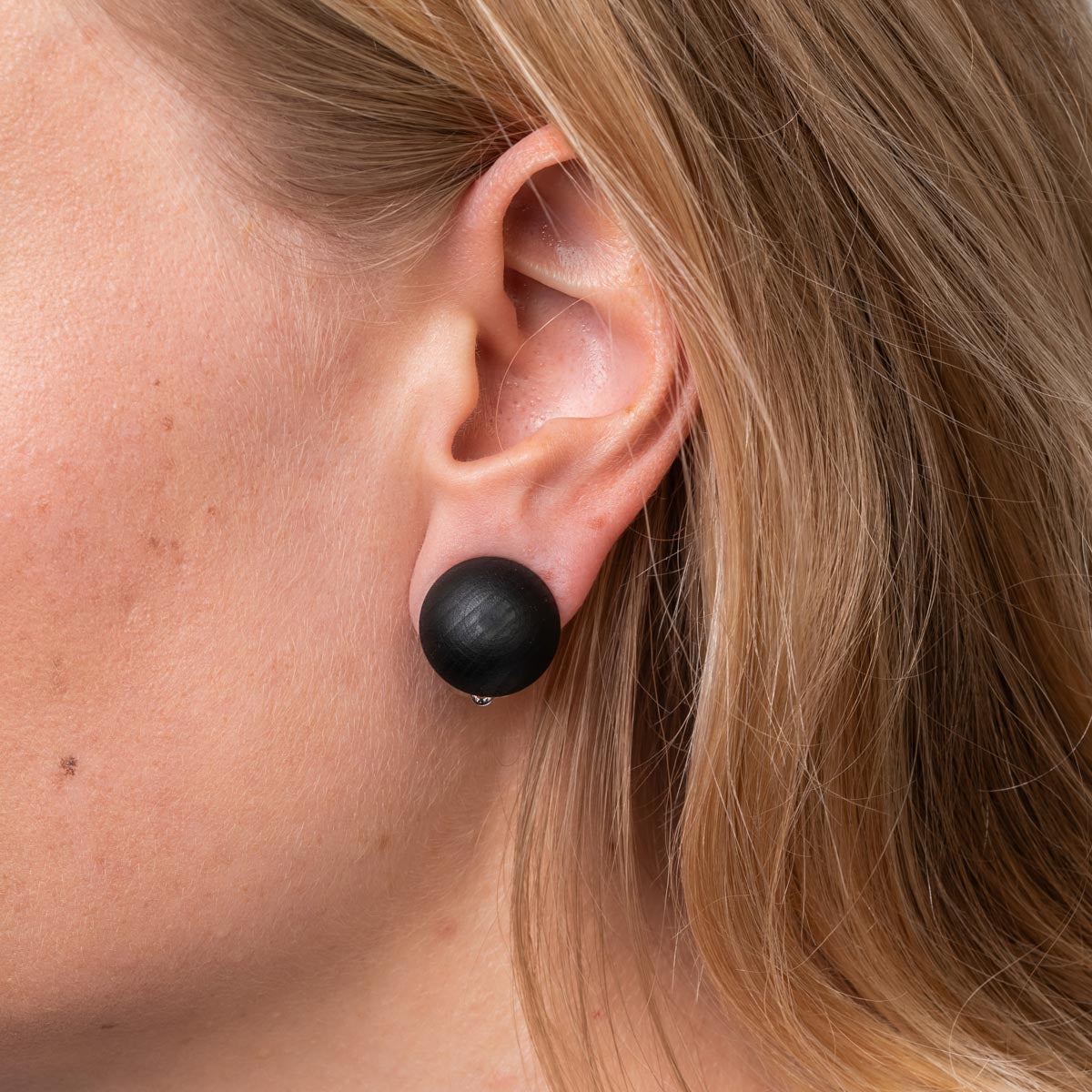 Nappi clip-on earrings, black