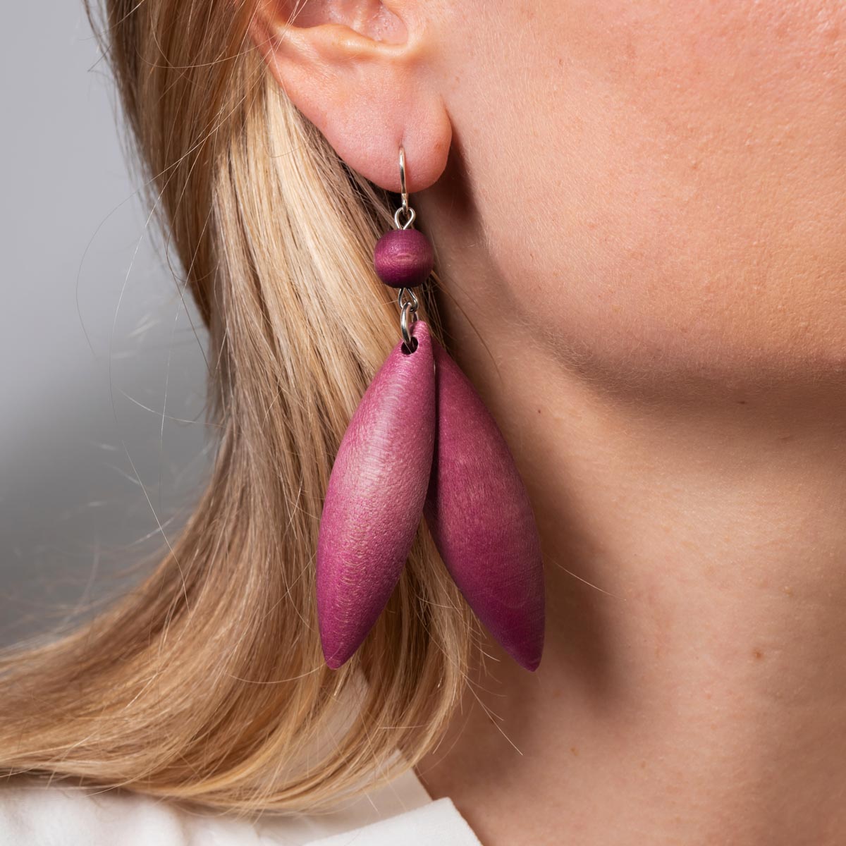 Jalava earrings, purple