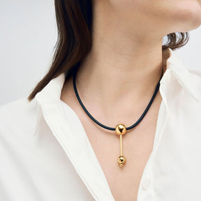 Elea necklace, gold