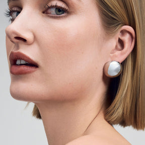 Dolomiitti earrings, silver
