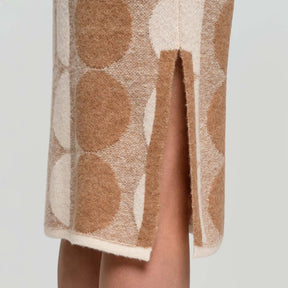 Leia knit skirt, Gleam, beige