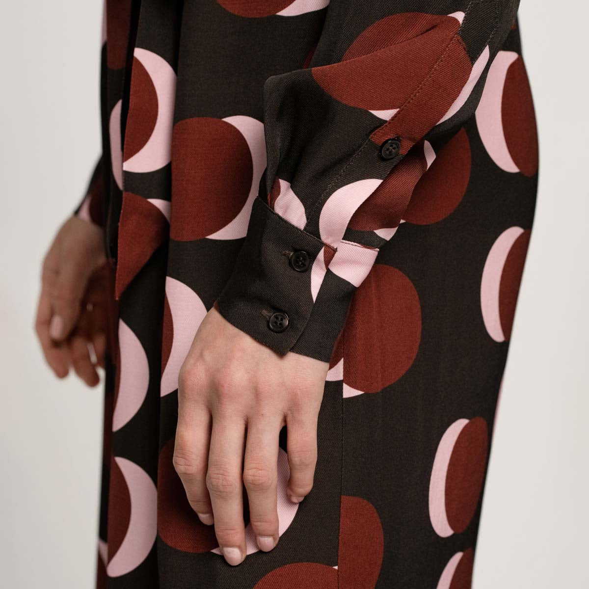 Mandy shirt dress, Luminos, dark brown