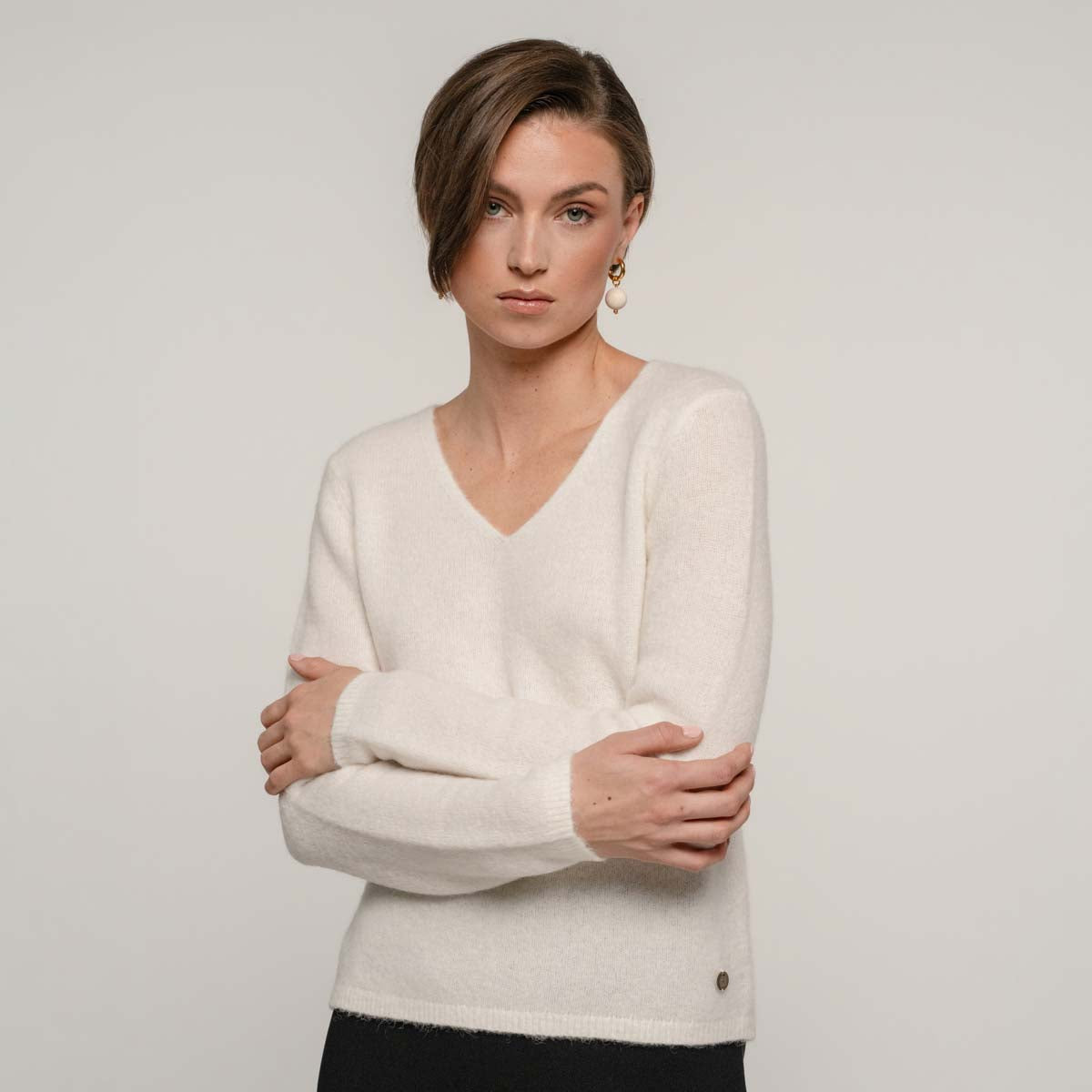 Senora jumper, natural white