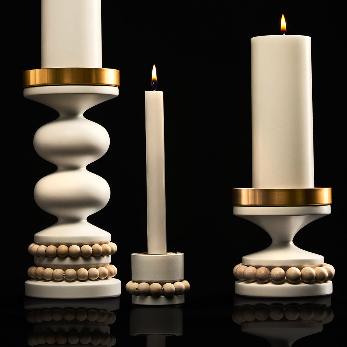 Prinsessa candleholder, white