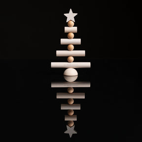 Joulupuu table decoration, white