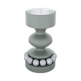 Prinssi candleholder, green and silver