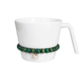 Nuppu bowl with handle, shades of green, 4 dl
