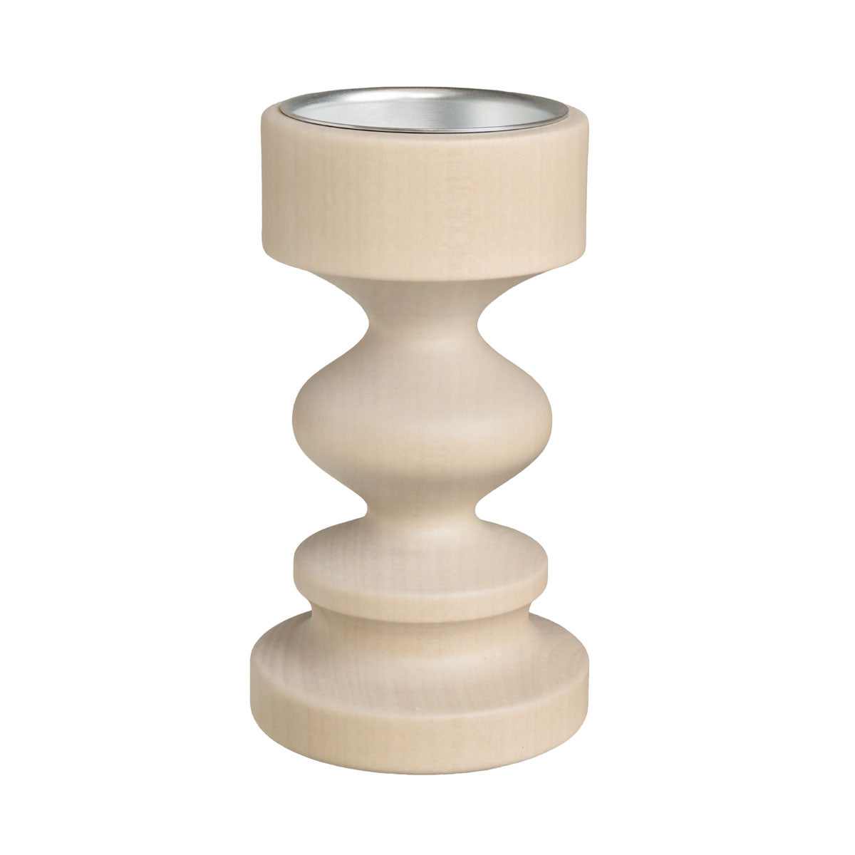 Fursti candleholder, varnished wood