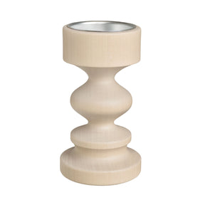 Fursti candleholder, varnished wood