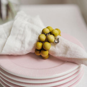 Puisto napkin rings, 2 pcs, lime green
