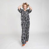 Vivika shirt, Kaari, black and white