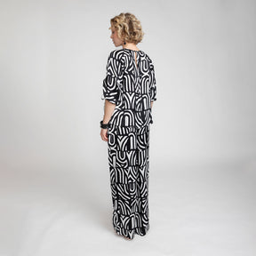 Vivika shirt, Kaari, black and white