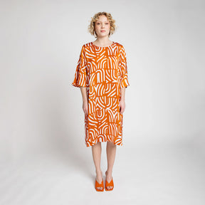 Varpu dress, Kaari, copper