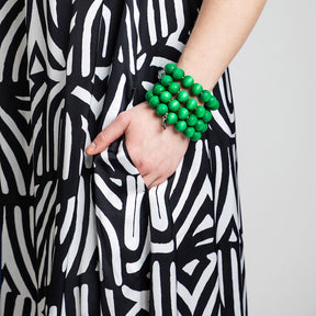 Merili dress, Kaari, black and white