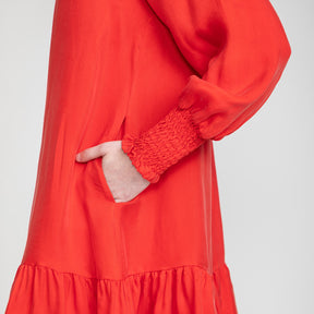 Verla dress, red