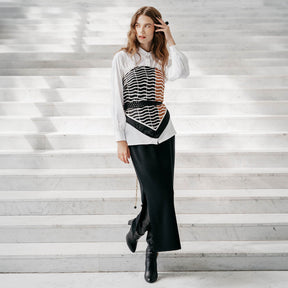 Hymy knit skirt, black