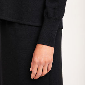 Nomi turtleneck sweater, black
