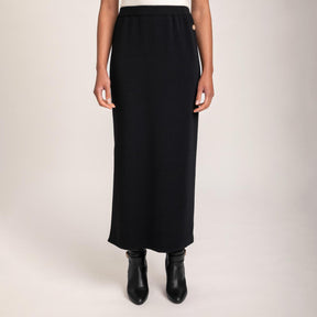 Hymy knit skirt, black