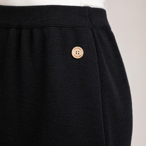 Hymy knit skirt, black