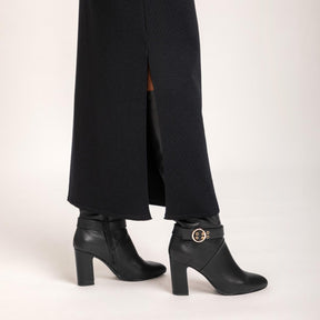 Hymy knit skirt, black