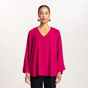 Ingrid blouse, Kehrä, pink