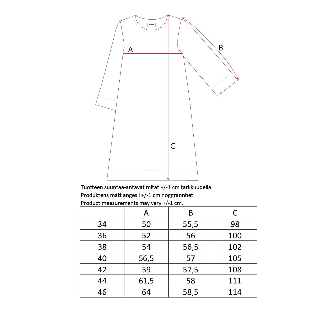 Fresia dress, Nebula, black