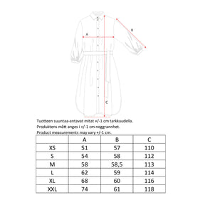 Irenia dress, Kehrä, black