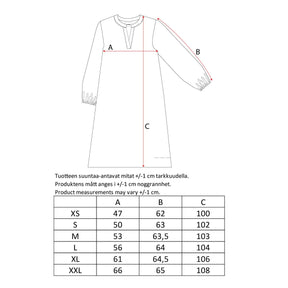 Nadja dress, Kaskadi, brown
