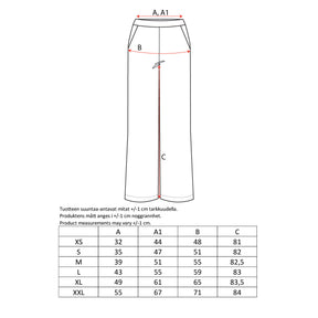 Saria trousers, Kehrä, black