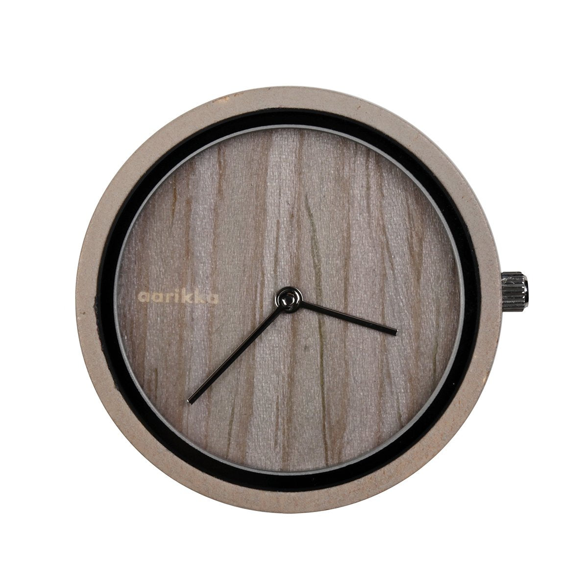 Aikapuu clock face, small, dark brown
