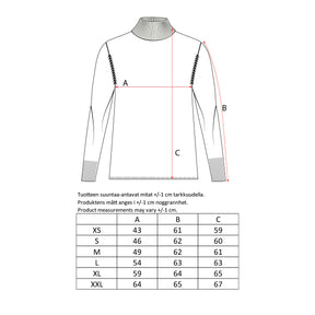 Nomi turtleneck sweater, ecru